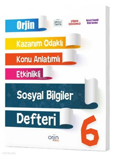 6. Sınıf Sosyal Bilgiler Akıllı Defter