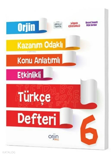 6. Sınıf Türkçe Akıllı Defter