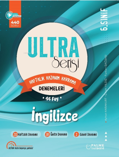6.Sınıf Ultra Serisi İngilizce Denemeleri 44 Föy - Kitapiks.com