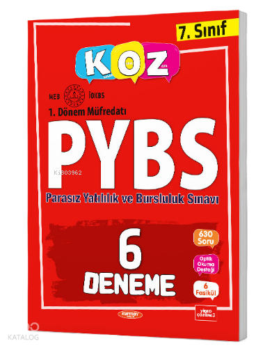 7. Sınıf 1. Dönem PYBS 6 Deneme