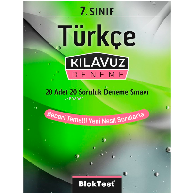 7.Sınıf Bloktest Türkçe Kılavuz Deneme - Kitapiks.com