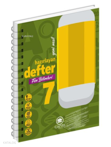 Çanta 7. Sınıf Defter Hazırlayan Fen Bilimleri