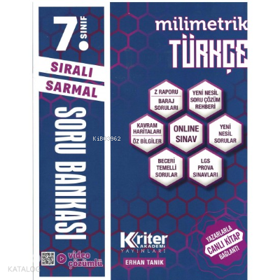 7.Sınıf Milimetrik Türkçe Soru Bankası