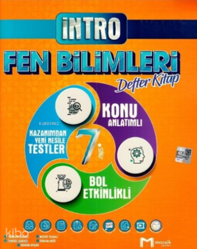 7.Sınıf Mozaik İntro Defter Fen Bilimleri - 2022