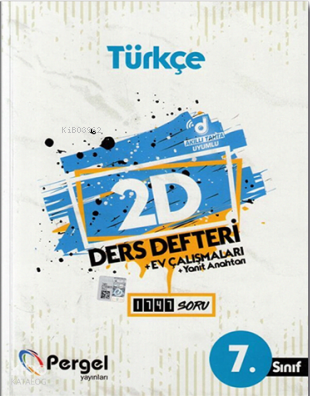 7. Sınıf Türkçe 2D Ders Defteri Ev Çalışmaları