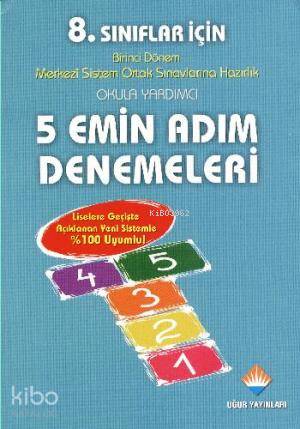 8. Sınıf Birinci Dönem Merkezi Sistem Ortak Sınavlarına Hazırlık 5 Emin Adım Denemeleri
