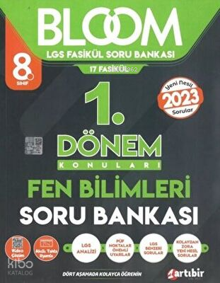 8. Sınıf Bloom 1. Dönem  Konuları Fen Bilimleri Soru Bankası