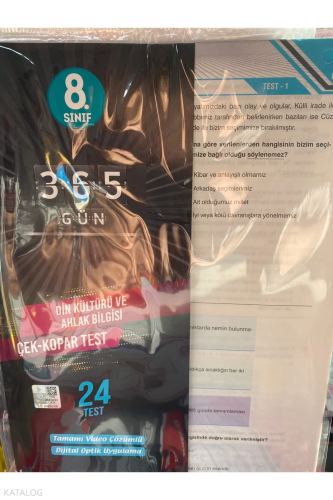 8.Sınıf Din Kültürü Ve Ahlak Bilgisi Çek Kopar Yaprak Test (Yeni)