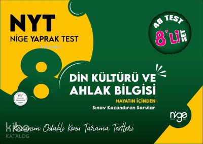 8.Sınıf Din Kültürü Ve Ahlak Bilgisi Nyt Nige Yaprak Test -48 Yaprak
