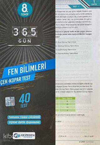 8.Sınıf Fen Bilimleri Çek Kopar Yaprak Test (Yeni)