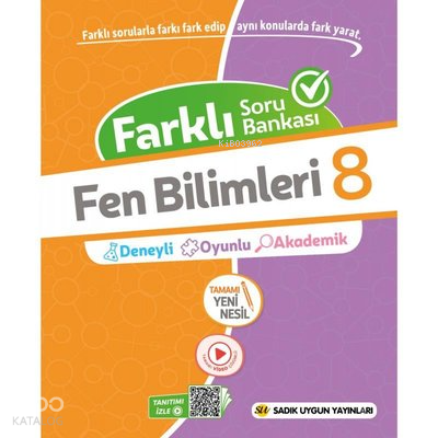 8.Sınıf Fen Bilimleri Farklı Soru Bankası