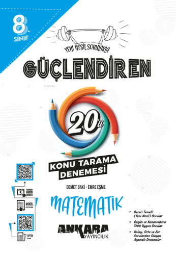 8. Sınıf Güçlendiren Matematik 20'li Konu Tarama Denemesi