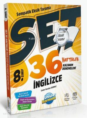 8. Sınıf İngilizce 36 Haftalık Kazanım Denemeleri