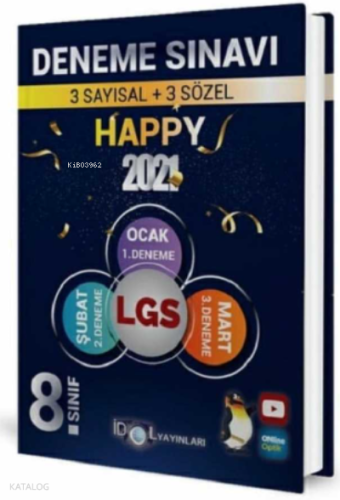 8. Sınıf LGS 3'Lü Deneme Sınavı 2021 İdol Yayınları