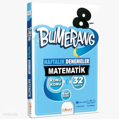 8.Sınıf LGS Bumerang 32 Haftalık Matematik Denemeleri
