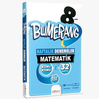 8.Sınıf LGS Bumerang 32 Haftalık Matematik Denemeleri - Kitapiks.com