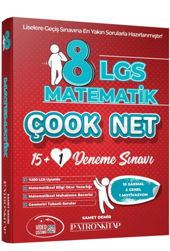 8. Sınıf LGS Çook Net Matematik 16'lı Sarmal Deneme Sınavı