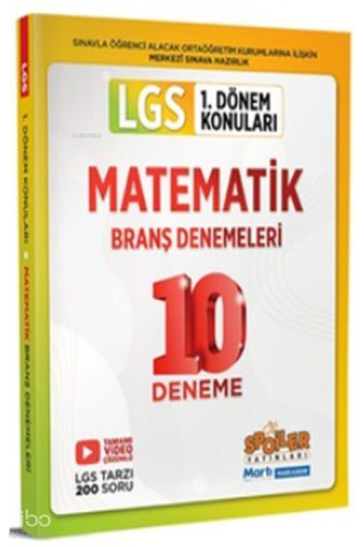 8. Sınıf LGS Matematik 1. Dönem 10 lu Branş Deneme