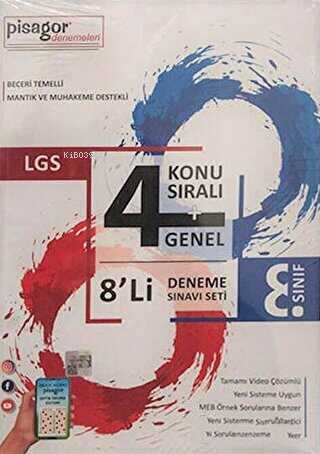 8. Sınıf LGS Pisagor 8`li Deneme Seti - Kitapiks.com