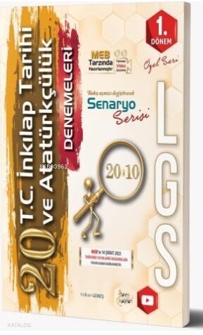 8. Sınıf LGS T.C. İnkılap Tarihi ve Atatürkçülük 20 Deneme Özel Baskı