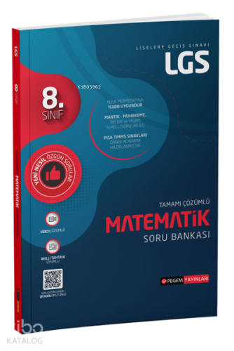 8. Sınıf LGS Tamamı Çözümlü Matematik Soru Bankası