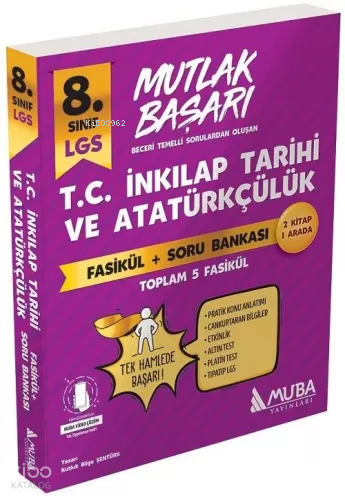 8. Sınıf LGS TC İnkılap Tatihi ve Atatürkçülük Mutlak Başarı Fasikül+Soru Bankası