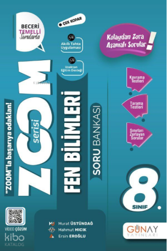 8.Sınıf LGS Yeni Zoom Fen Bilimleri Soru Bankası