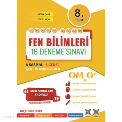 8. Sınıf Omage Gold Fen Bilimleri 16 Deneme Sınavı
