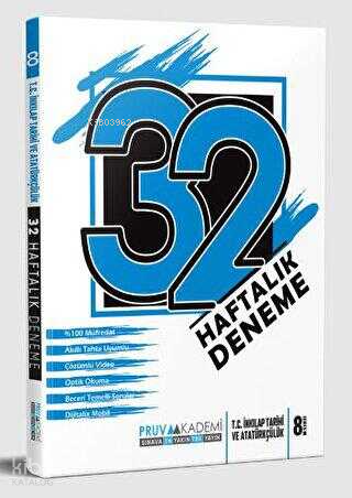 8. Sınıf T.C. İnkılap Tarihi ve Atatürkçülük 32 Haftalık Deneme