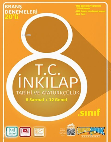 8. Sınıf T.C. İnkılap Tarihi ve Atatürkçülük Branş Denemeleri