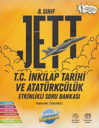 8. Sınıf T.C. İnkılap Tarihi ve Atatürkçülük JETT Etkinlikli Soru Bankası