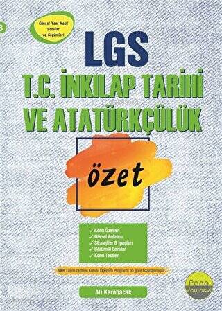 8.Sınıf T.C. İnkılap Tarihi ve Atatürkçülük Özet Liselere Hazırlık