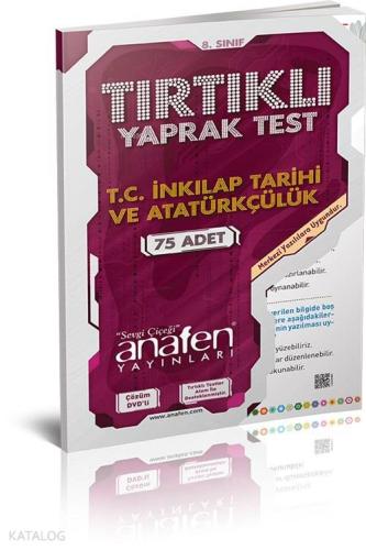 8. Sınıf T.C İnkılap Tarihi ve Atatürkçülük Tırtıklı Test Çözüm Dvd'li; 75 Adet