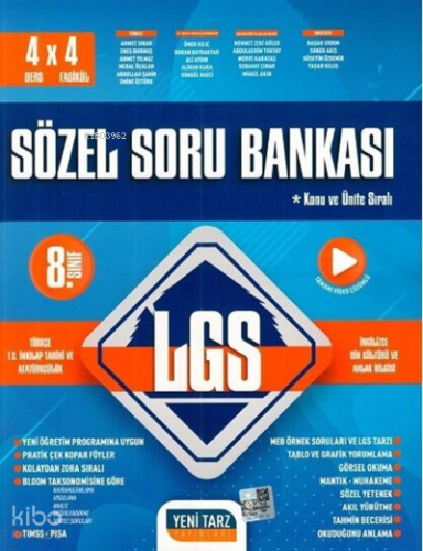 8.Sınıf Yeni Tarz S.B. Sözel Soru Bankası - 2022