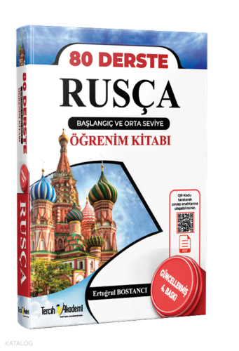 80 Derste Rusça Başlangıç ve Orta Seviye Başlangıç Kitabı