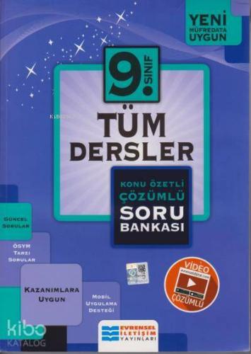 9. Sınıf Tüm Dersler Konu Özetli Video Çözümlü Soru Bankası Evrensel İletişim Yayınları
