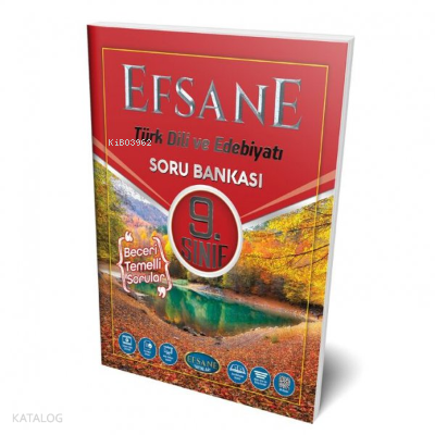 9.Sınıf Türk Dili ve Edebiyatı Soru Bankası Efsane Yayınları
