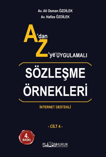 A’dan Z’ye Uygulamalı Sözleşme Örnekleri - Kitapiks.com