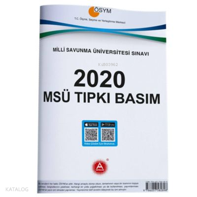 A Yayınları 2020 Msü Tıpkı Basım -2021