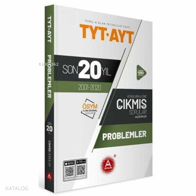 A Yayınları Tyt Ayt Problemler Son 20 Yıl Çıkm -2021