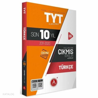 A Yayınları Tyt Ayt Türkçe Son 10 Yıl Çıkm -2021