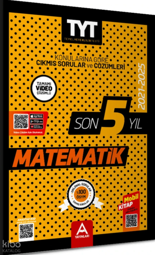 A Yayınları TYT Matematik Son 5 Yıl Çıkmış Sorular