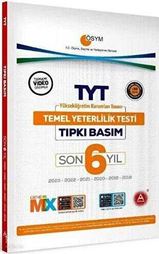 A Yayınları TYT Son 6 Yıl Tıpkı Basım Çıkmış Sorular