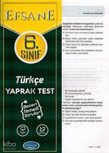 Açı Yayınları 5. Sınıf Din Kültürü ve Ahlak Bilgisi Yaprak Test