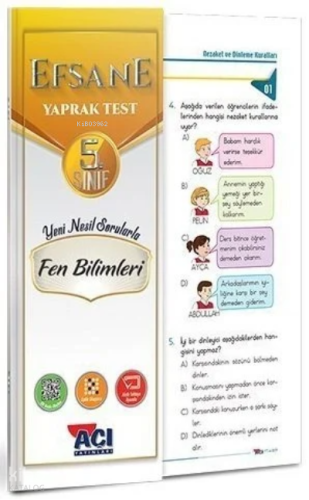 Açı Yayınları 5. Sınıf Fen Bilimleri Yaprak Test