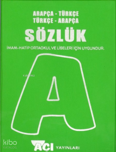 Açı Yayınları Arapça & Türkçe Sözlük