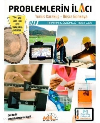 Acil Yayınları TYT MSÜ ALES DGS KPSS Problemlerin İlacı Tamamı Çözümlü Testler