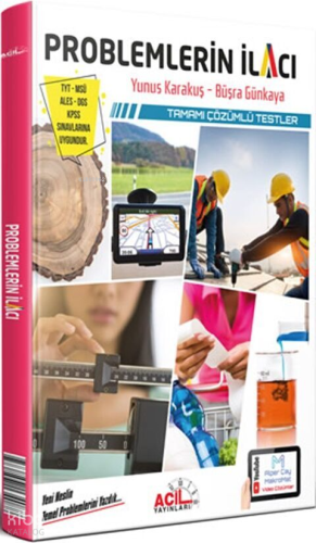 Acil Yayınları YKS TYT MSÜ KPSS Problemlerin İlacı Tamamı Çözümlü Testler