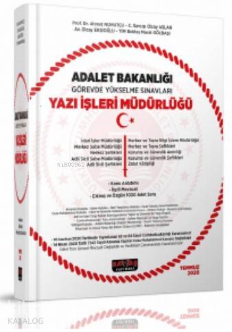 Adalet Bakanlığı Görevde Yükselme Sınavları Yazı İşleri Müdürlüğü; Konu Anlatımı ve 1000 Soru