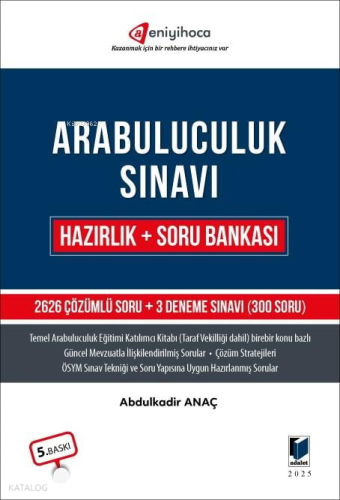 Adalet Yayınevi Arabuluculuk Sınavı Hazırlık + Soru Bankası